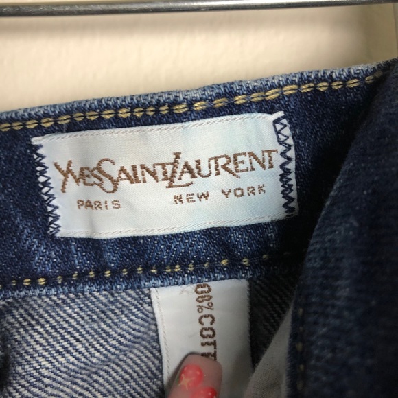 YSL 1970s High Waist Denim Jeans - Picture 7 of 8
